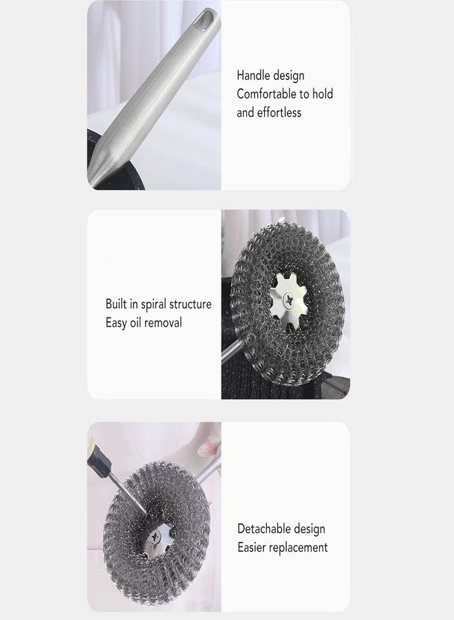 Nytra creation Kitchen Sink Strainer Set with Cleaning Brush, 3-Piece Stainless Steel Drain Filter and Cleaning Tools - Image 5